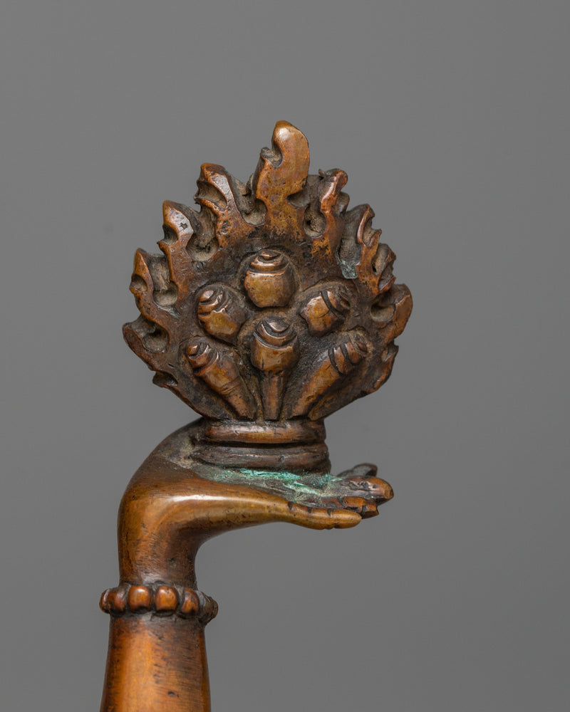 Tantric Deity Guhyasamaja Statue | Oxidized Copper Embodiment of Esoteric Unity