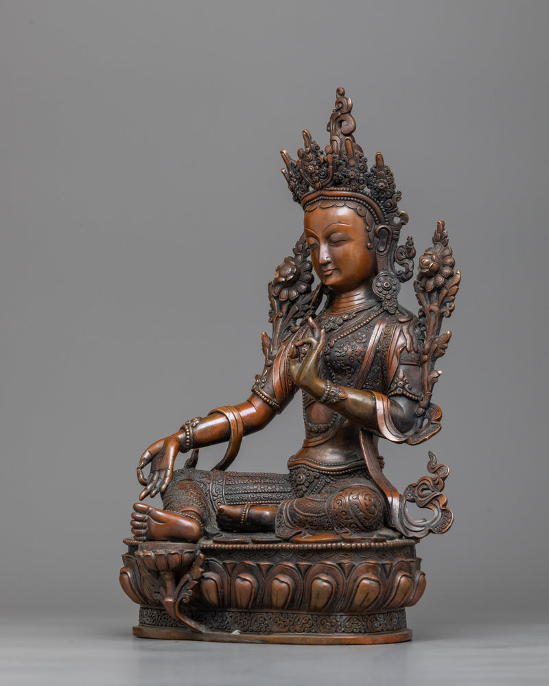 green-tara-buddha-sculpture