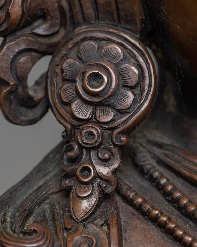 Ma Green Tara Copper Statue | Oxidized Copper Symbol of Active Benevolence