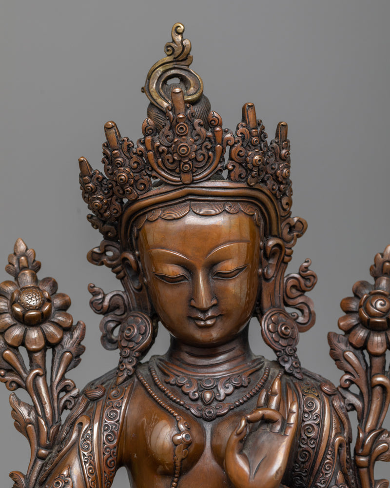 ma green-tara-copper statue