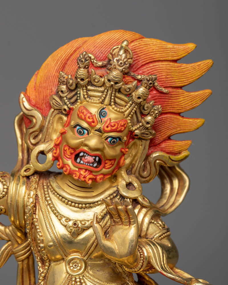 vajrapani gilt statue