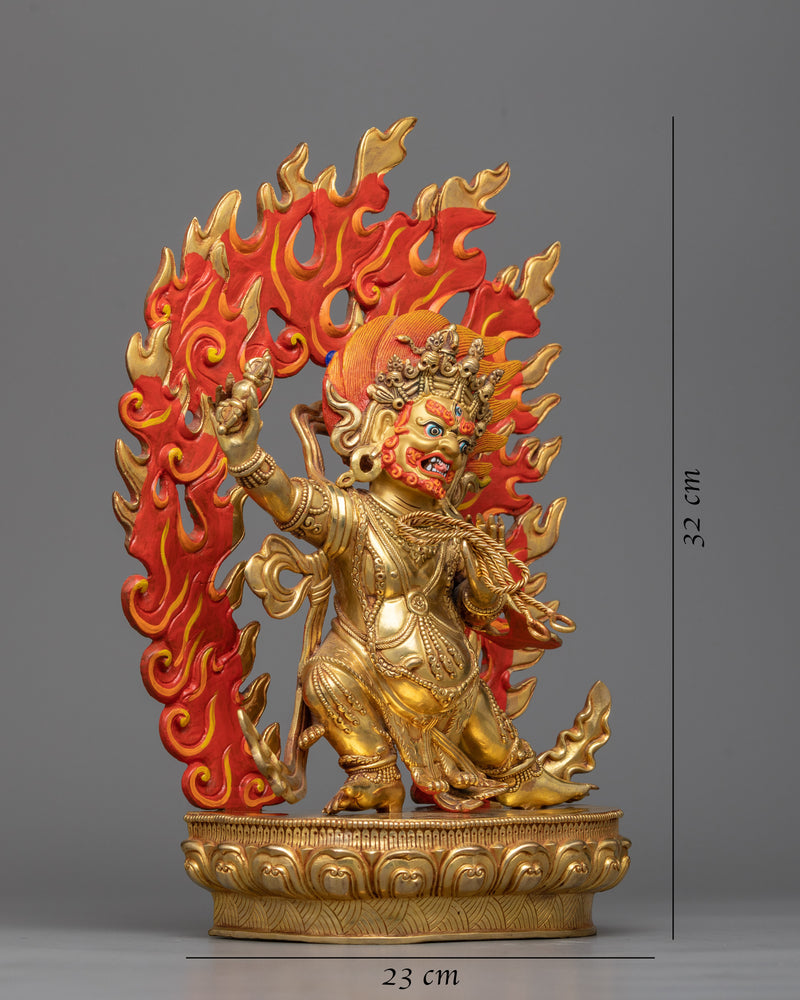 vajrapani gilt statue