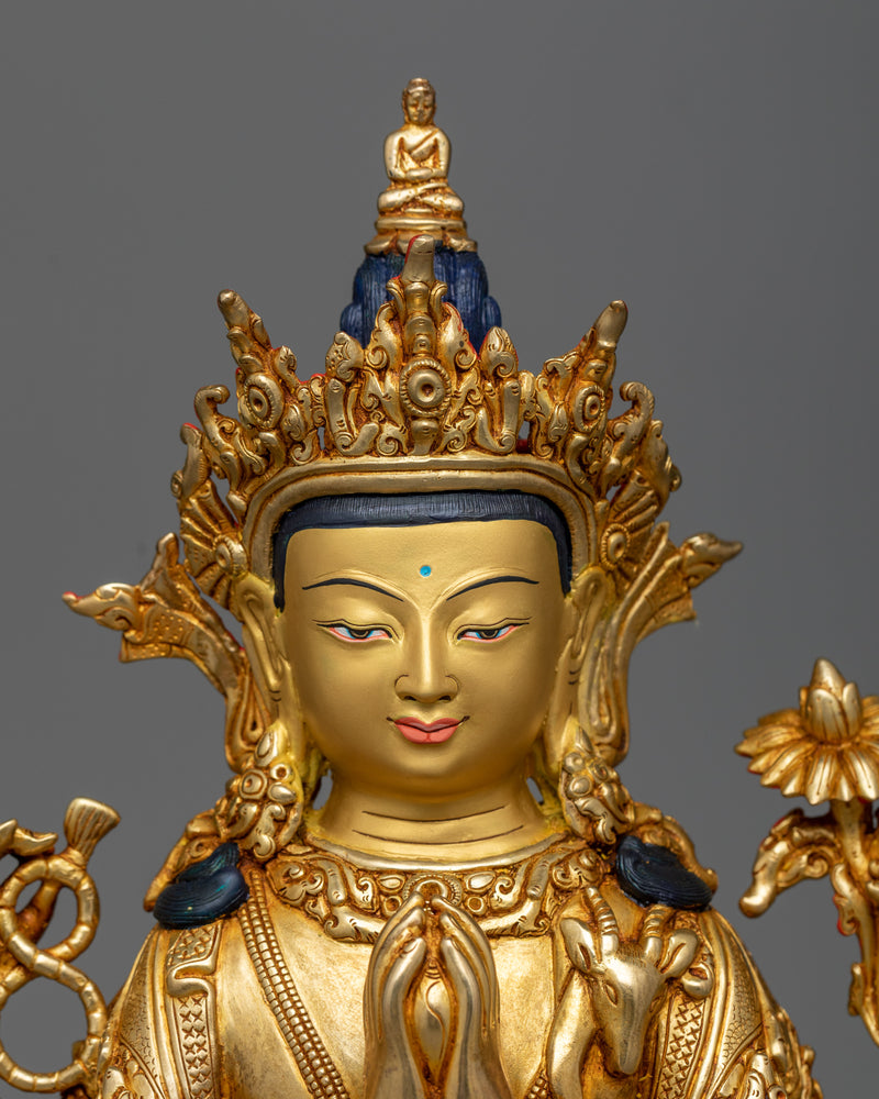 chenrezig-bodhisattva-copper-sculpture