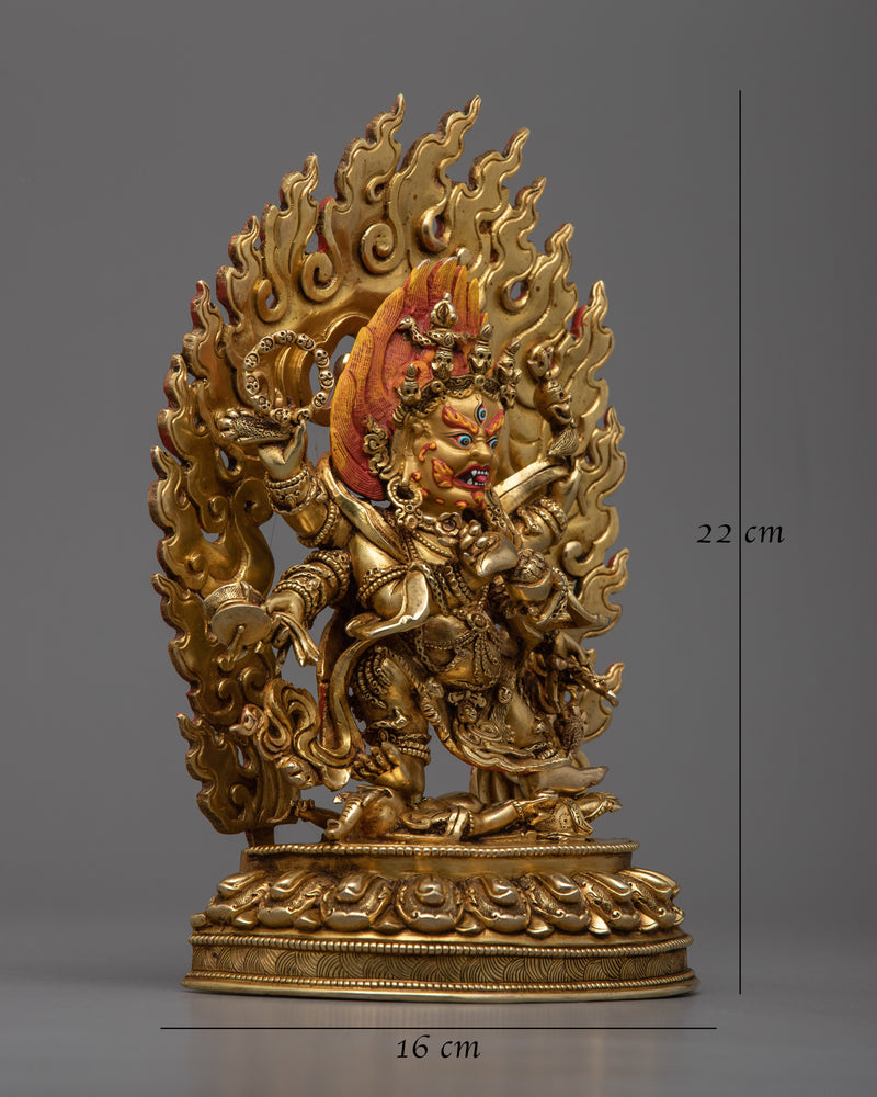 six-armed-mahakala-copper statue