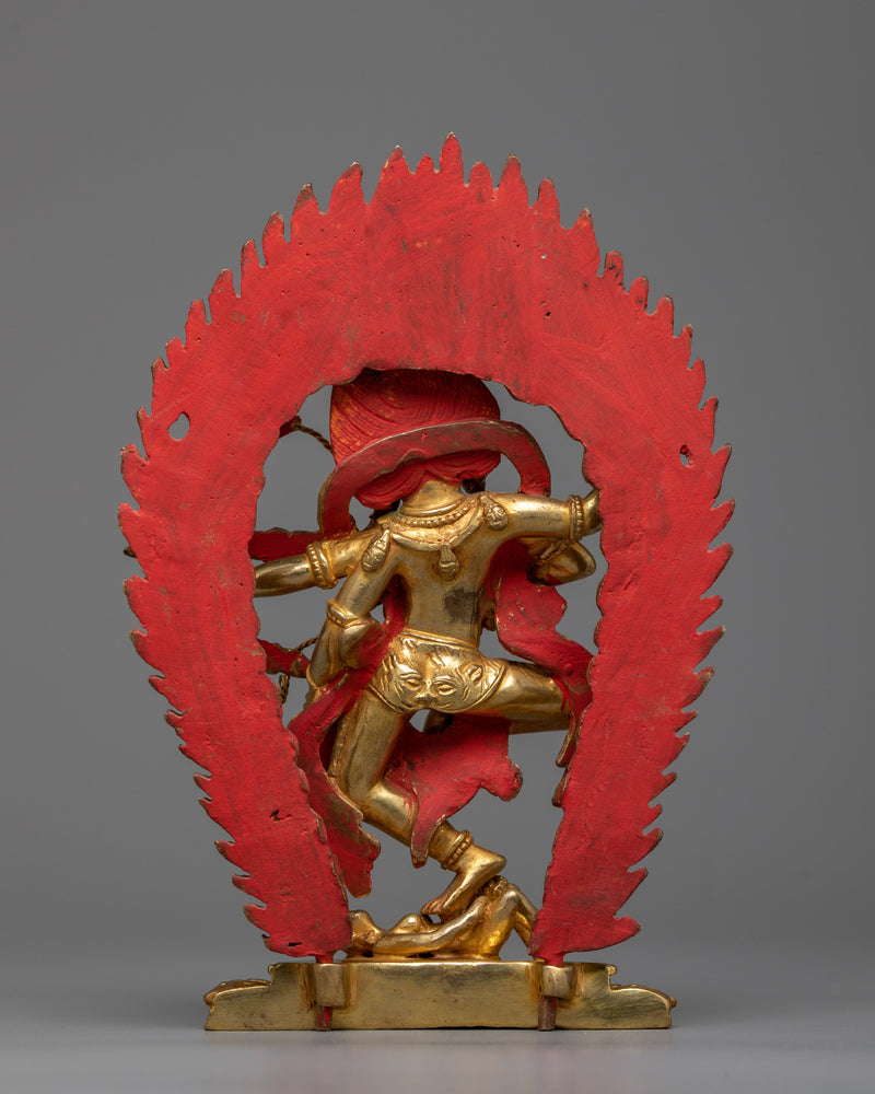 Kurukulla Copper Sculpture | 24K Gold Gilded Goddess of Enchantment