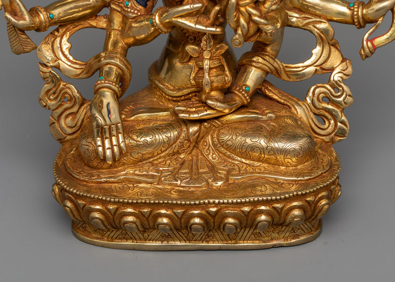 Namgyalma Copper Statue | 24K Gold Gilded Figure of Victory Over Samsara