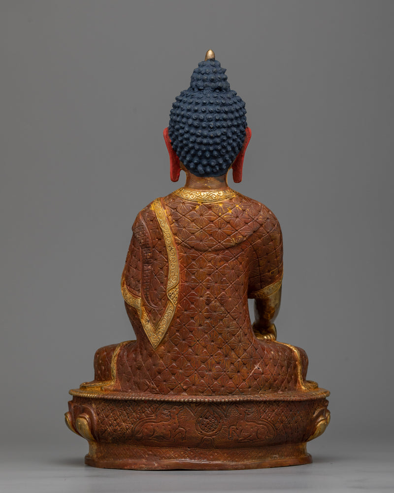 Buddha Shakyamuni Gilt Statue | Embodiment of Enlightenment