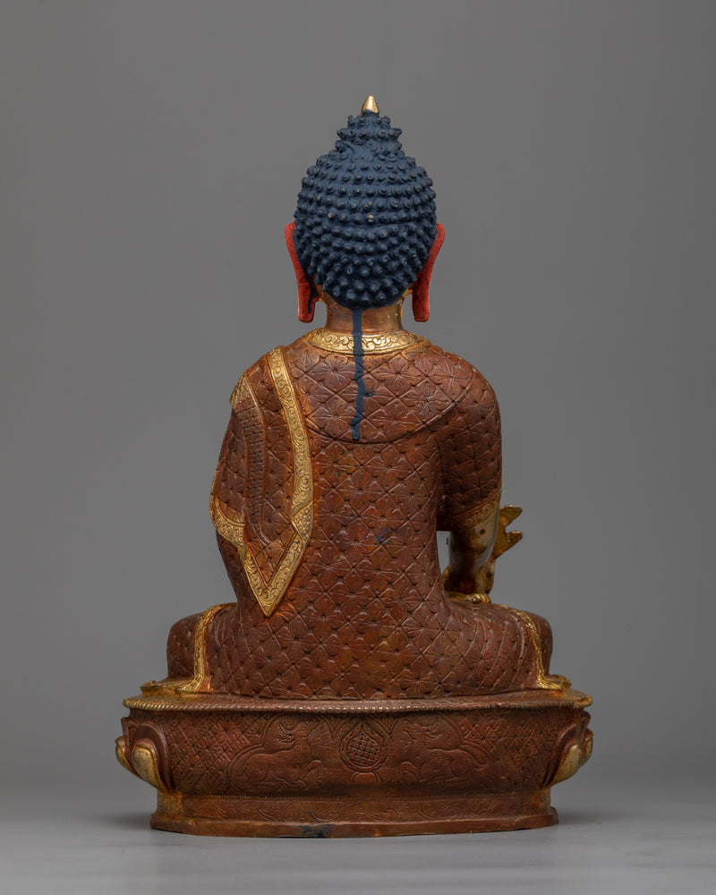 Bhaisajyaguru Buddha Statuette | 24K Gold Gilded Medicine Buddha