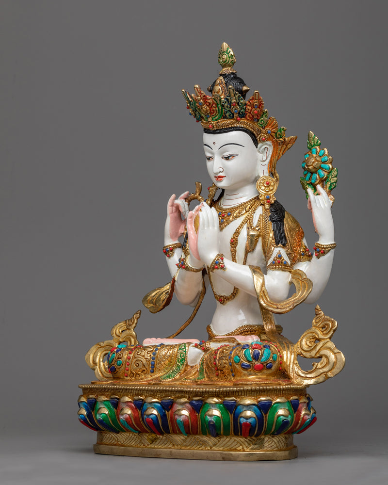 white-chenrezig-statue