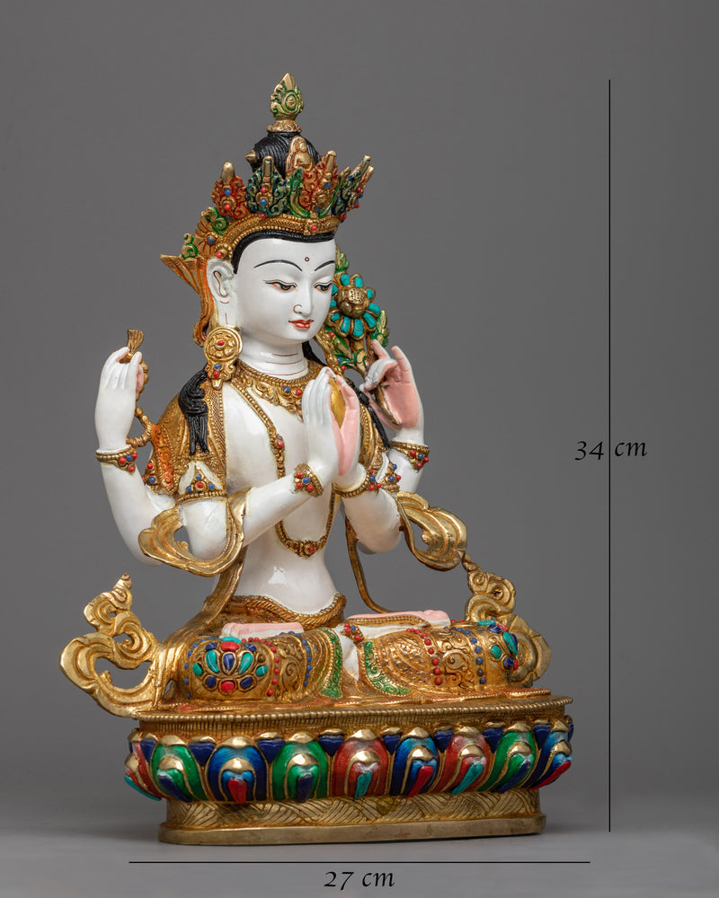 white-chenrezig-statue