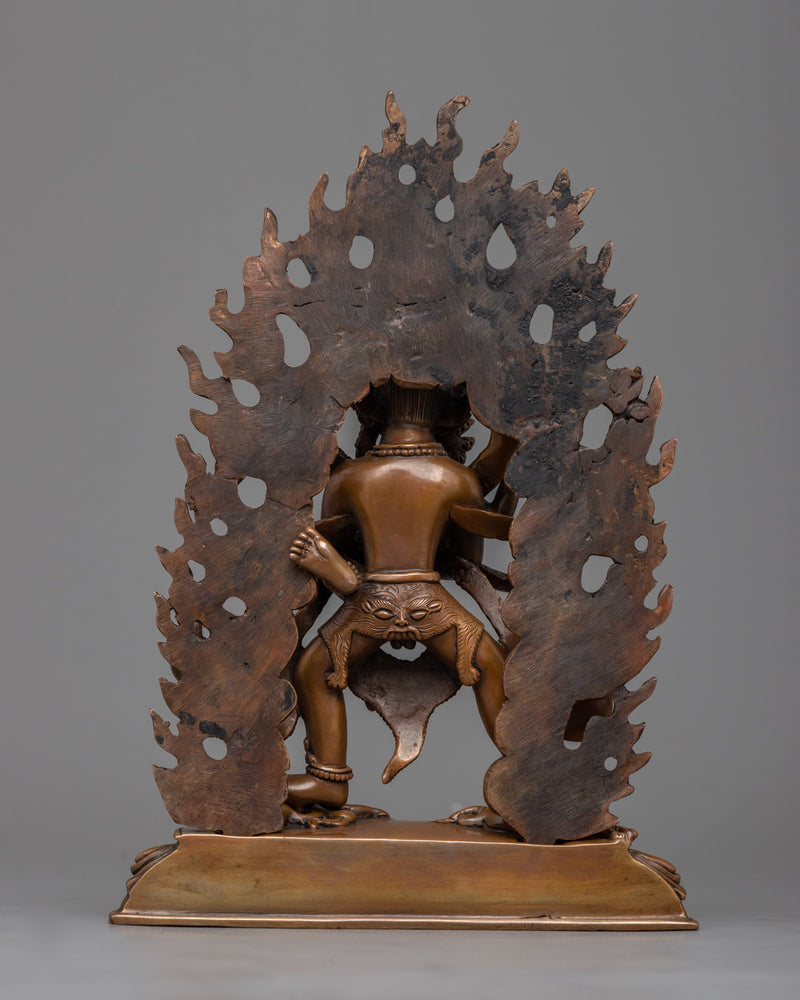 Chakra Sambhara Sculpture | Oxidized Copper Manifestation of Tantric Force