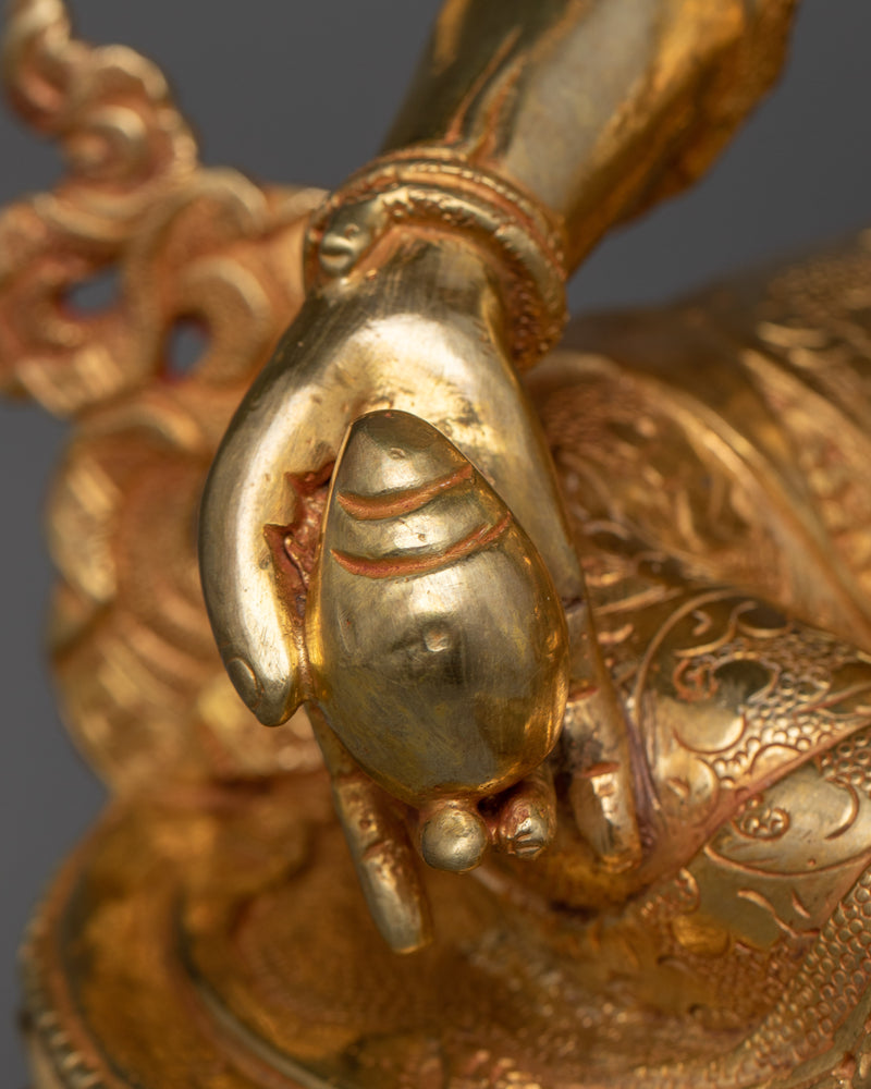 Zambhala Sculpture | 24K Gold Gilded Symbol of Prosperity and Wealth