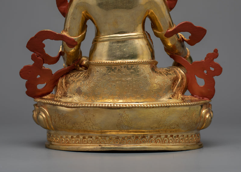 Zambhala Sculpture | 24K Gold Gilded Symbol of Prosperity and Wealth