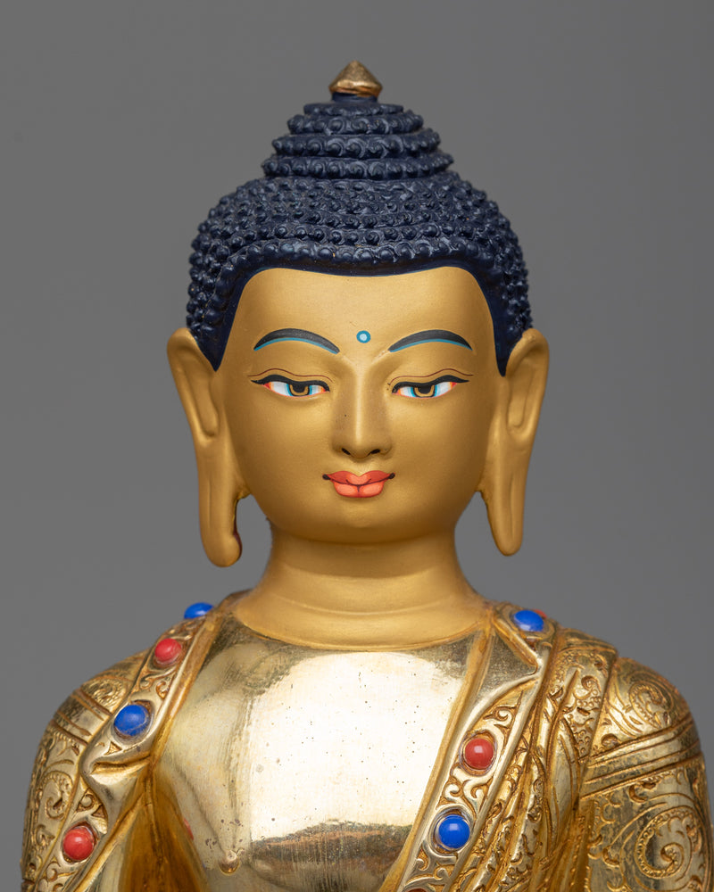 buddha-shakyamuni-gilt-Sculpture