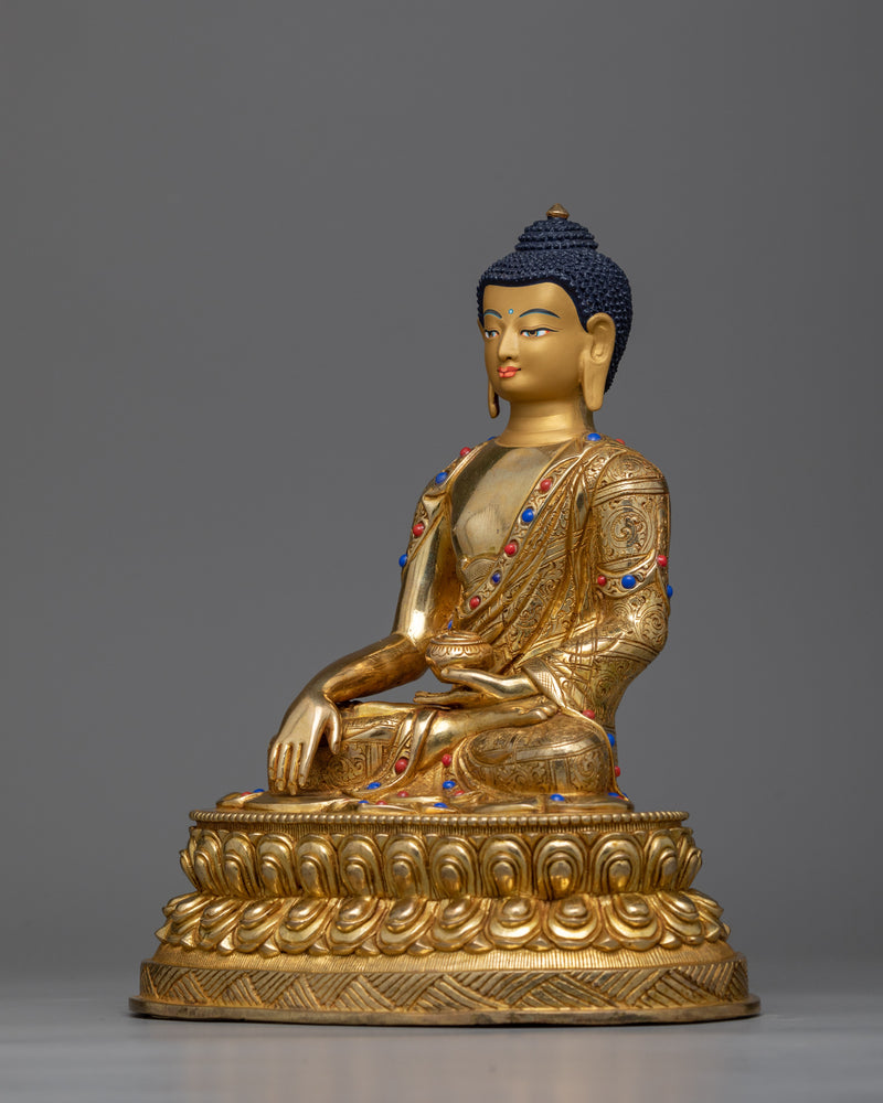 buddha-shakyamuni-gilt-Sculpture