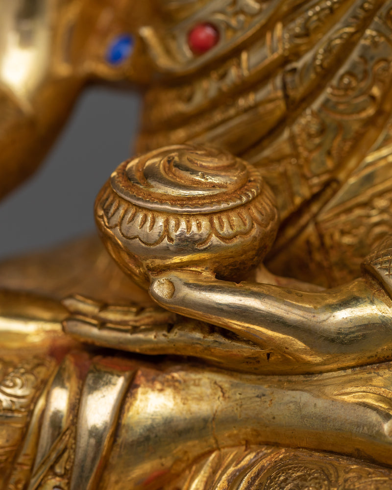 Buddha Shakyamuni Gilt Sculpture | Embodiment of Enlightenment