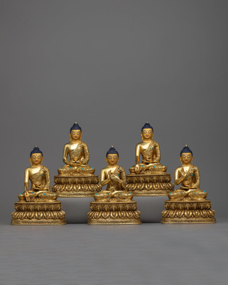 five-dhyani-buddha-statue-set