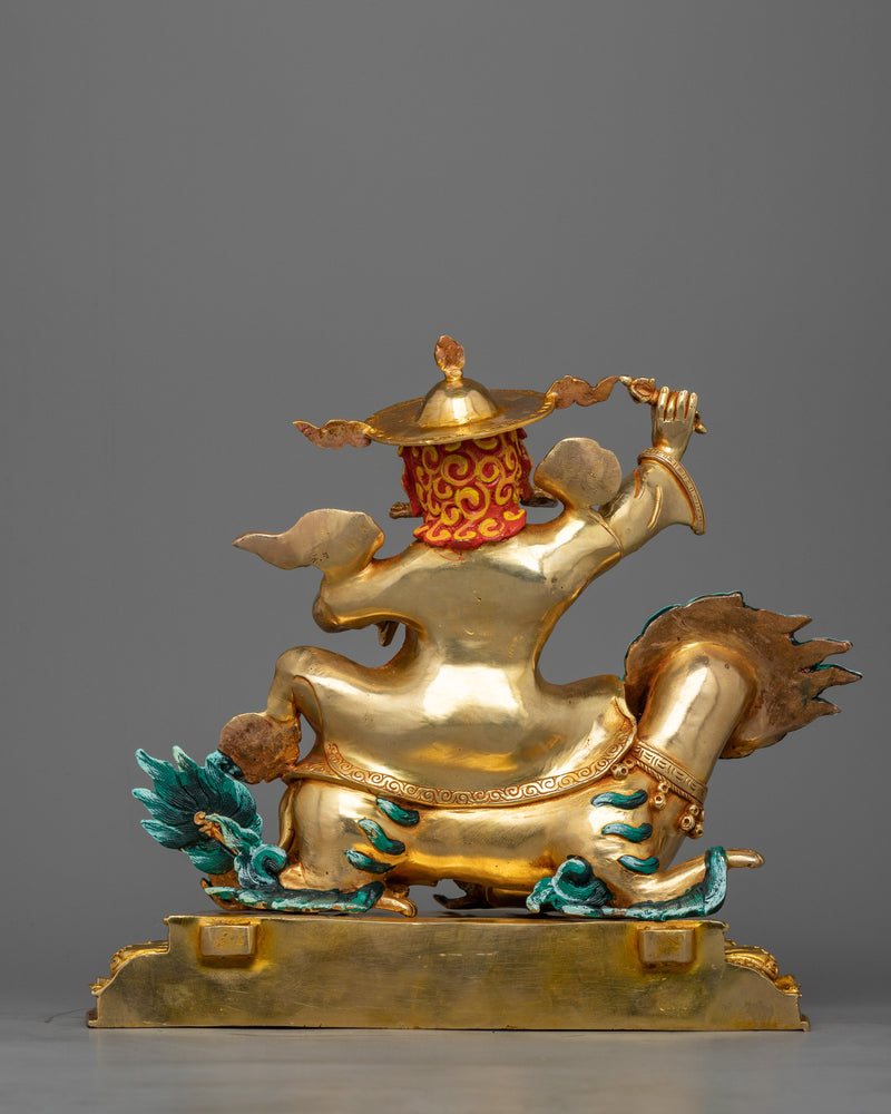 Mahakala Dorje Legpa Statue | 24K Gold Gilded Protector of the Dharma