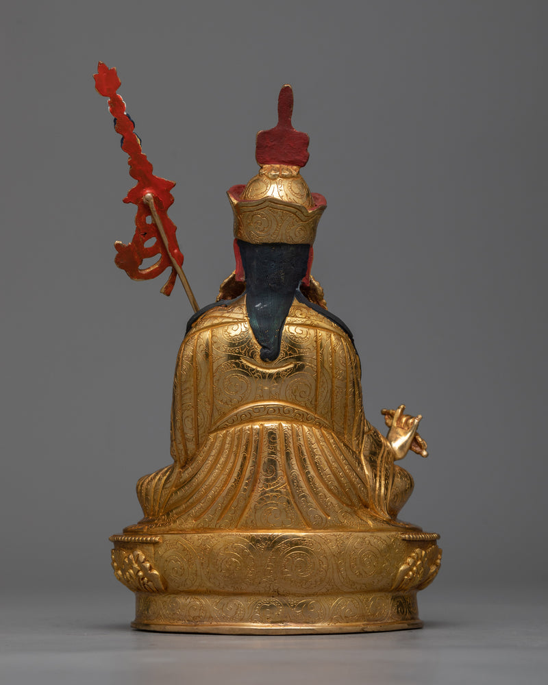 Born from a Lotus (Guru Rinpoche) Statue | 24K Gold Gilded Symbol of Tantric Wisdom