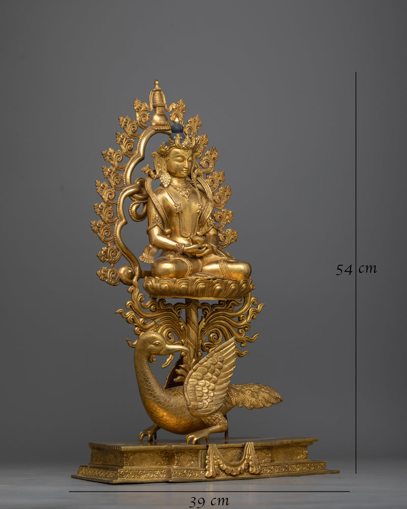 amitabha-buddha-seated upon a peacock