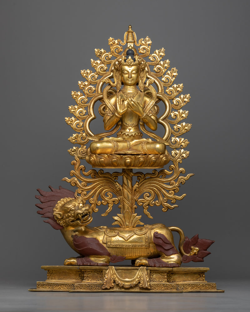 Five Dhyani Buddhas Set | Premium 24K Gold Gilded Assembly of Transcendental Wisdom