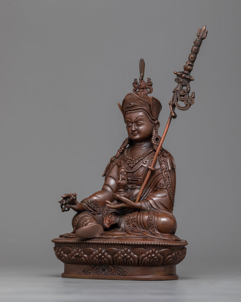 guru-rinpoche-chocolate oxidized sculpture