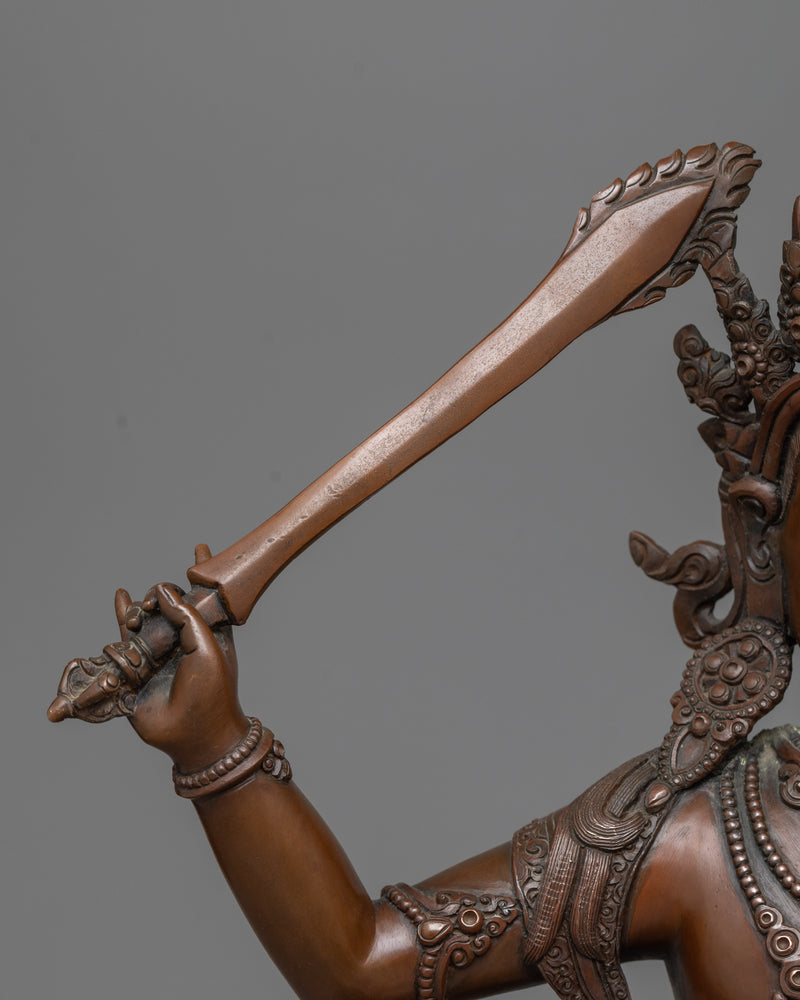 Bodhisattva Manjushri Sculpture | Statue of Wisdom's Sword Bearer