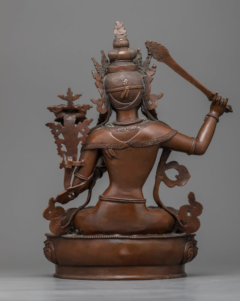 Bodhisattva Manjushri Sculpture | Statue of Wisdom's Sword Bearer