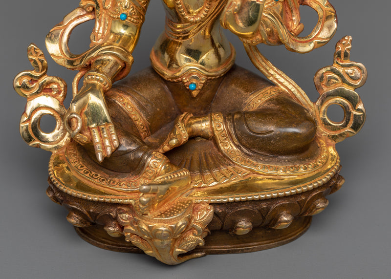 Buddhist Green Tara Sculpture for Shrine | Beacon of Active Compassion