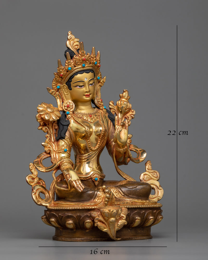 buddhist-green-tara-sculpture-shrine