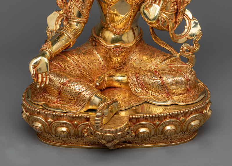 Green Tara Spiritual Statue | Radiant Emblem of Liberation