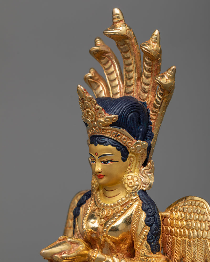 naga-kanya-gilt statue