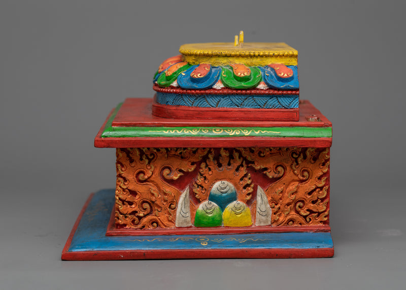 Hand-Carved Wooden Dorje Phagmo Statue | Authentic Craftsmanship