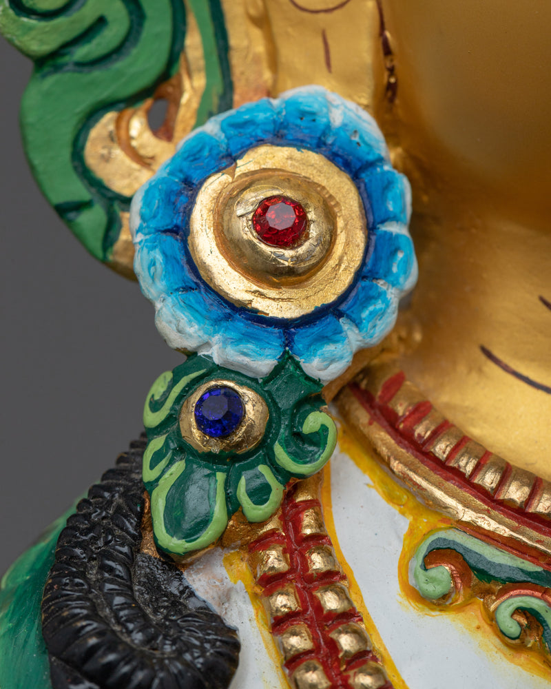 Dorsem Vajrasattva Statue | 24K Gold and White Gilded | Essence of Purification