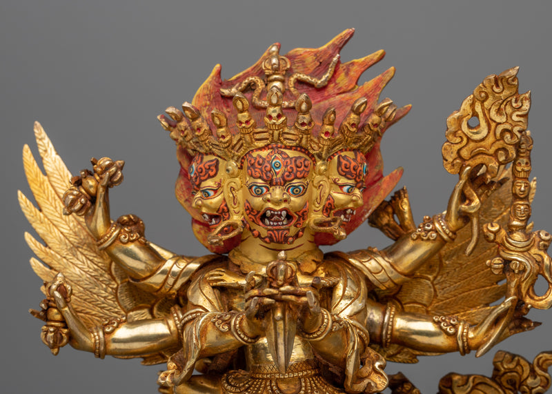 Vajrakilaya Sculpture for Shrine | Embodiment of Obstacle Removal