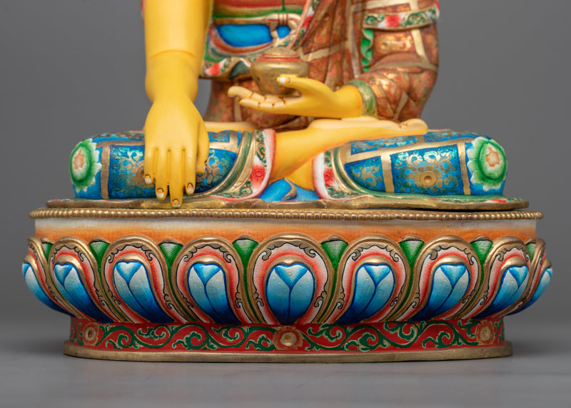 Shakyamuni Buddha Colorful Sculpture | Radiant Beacon of Inner Peace