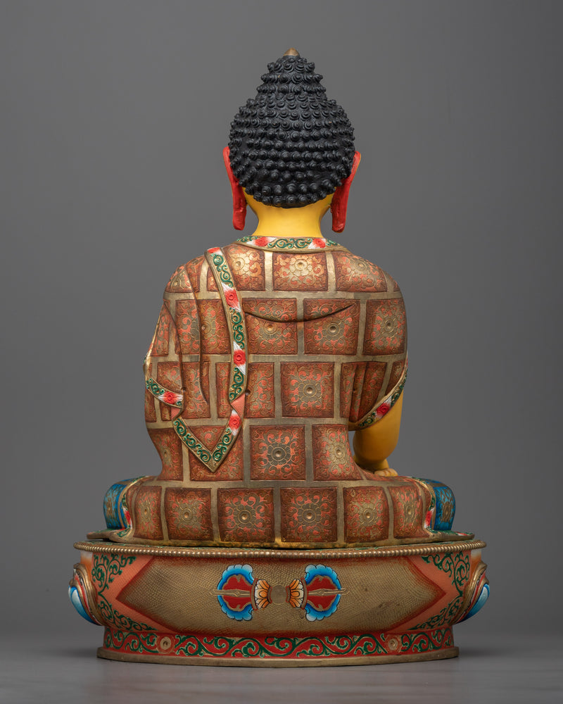 Shakyamuni Buddha Colorful Sculpture | Radiant Beacon of Inner Peace