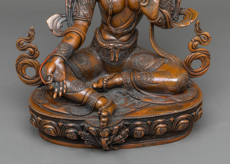 Mother Arya Green Tara Oxidized Statue | Essence of Compassion