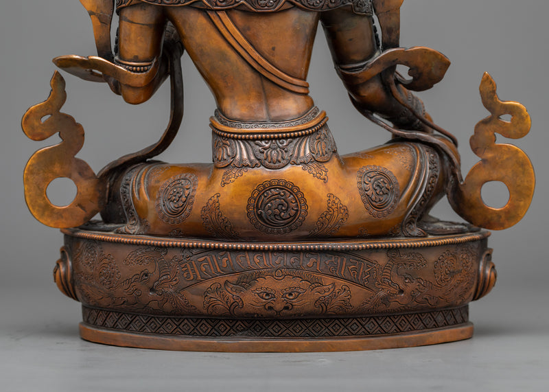 Mother Arya Green Tara Oxidized Statue | Essence of Compassion