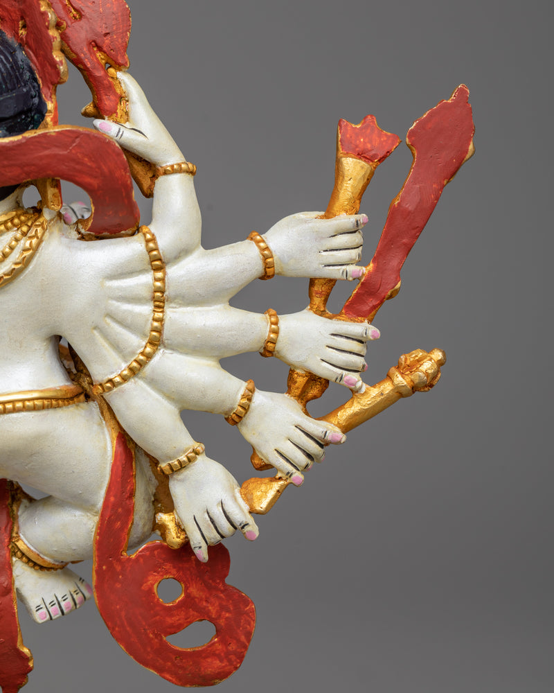 Lord Ganesha Statue Painted Sculpture | Divine Blessings from Ganesh