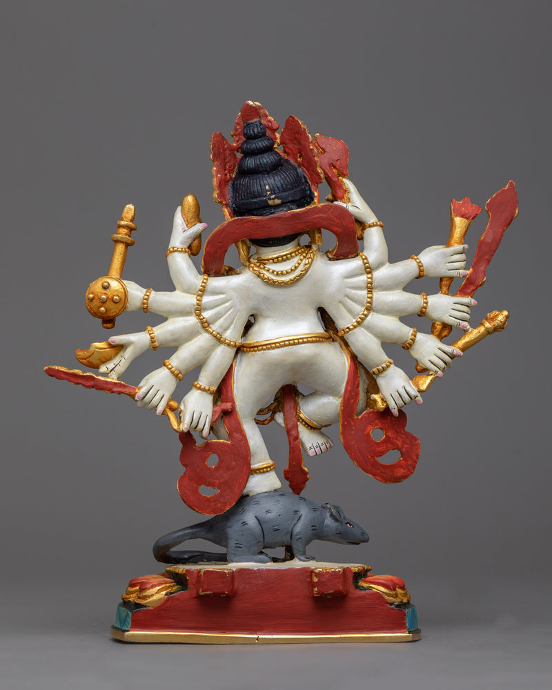 Lord Ganesha Statue Painted Sculpture | Divine Blessings from Ganesh