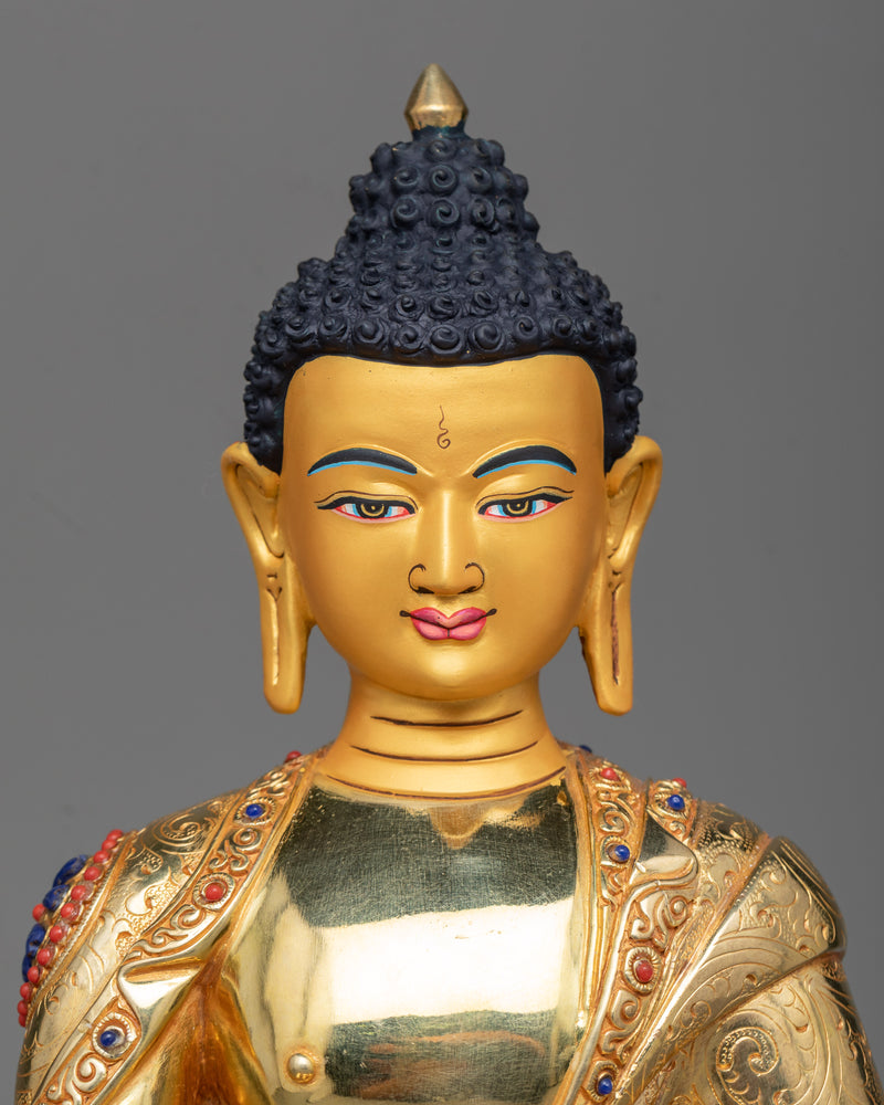 shakyamuni-buddha-gilt sculpture