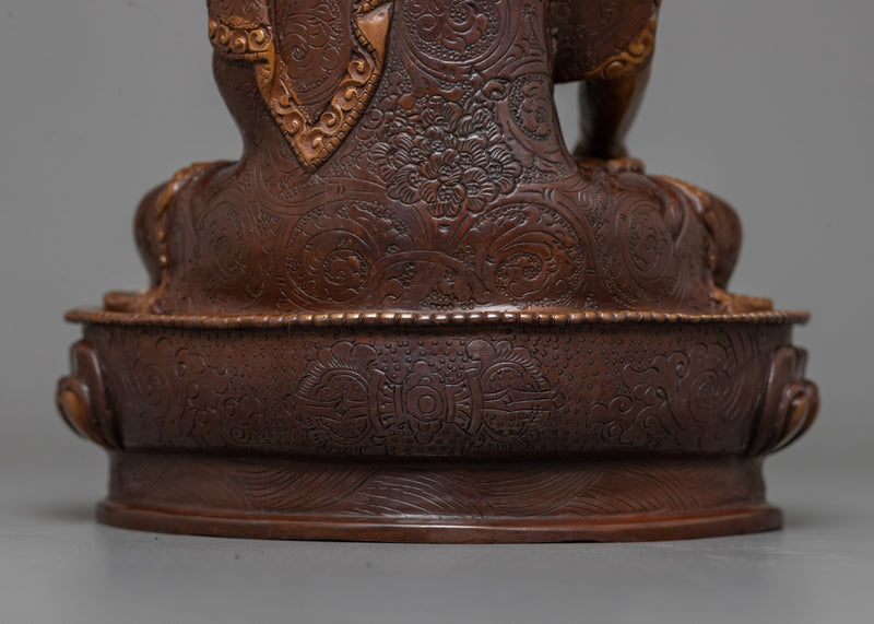 Serene Shakyamuni Buddha Oxidized Statue | A Symbol of Peace