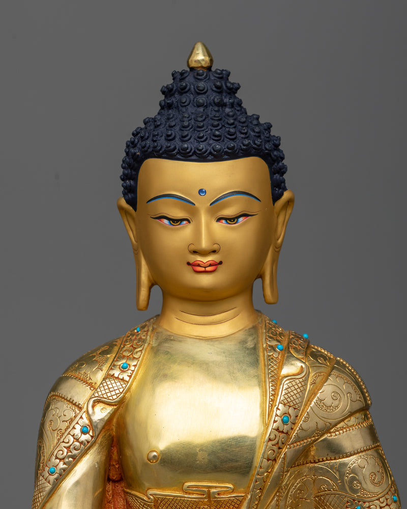 medicine-buddha-gilt sculpture