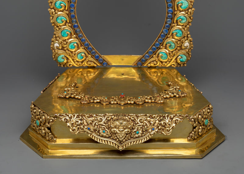 Grand Dzambhala Wealth Deity Statue | 24K Gold Gilded Prosperity Symbol