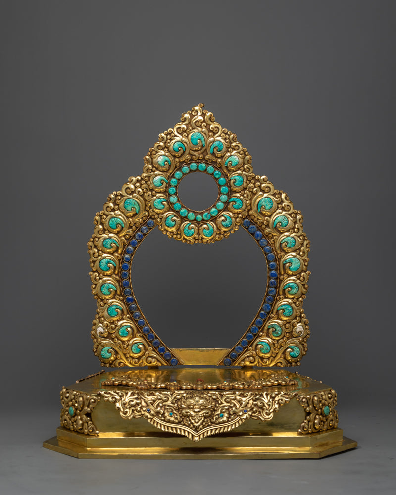 Grand Dzambhala Wealth Deity Statue | 24K Gold Gilded Prosperity Symbol