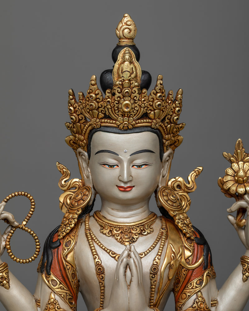 4-armed-bodhisattva-chenrezig-sculpture