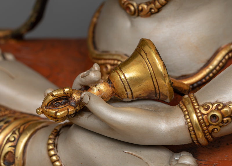 Sacred Vajrasattva Statue | 24K Gold Gilded Emblem of Purification