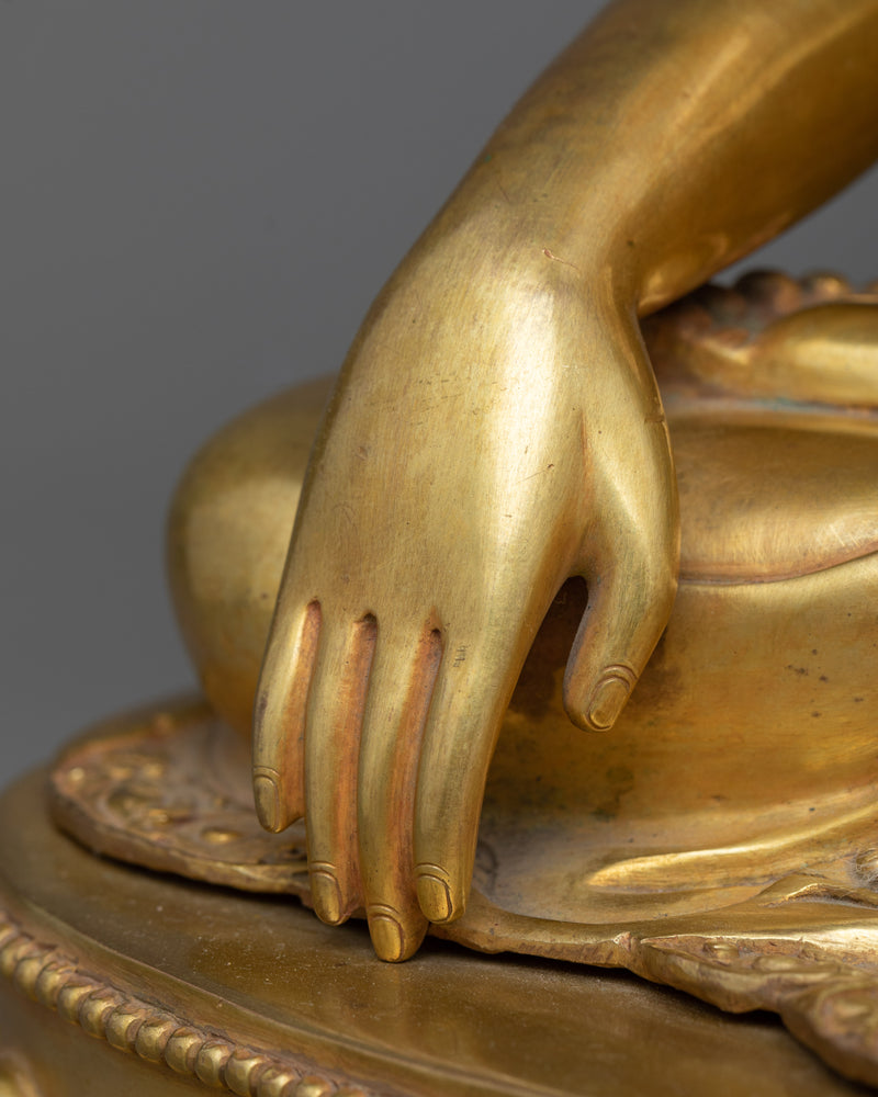 The Buddha Shakyamuni Statue | 24K Gold Gilded Essence of Enlightenment