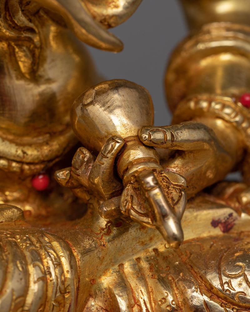 Vajrasattva Deity of Purification | 24K Gold Gilded Statue